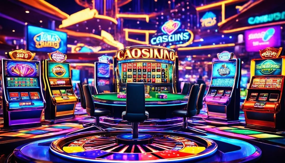 Antarmuka pemilihan meja roulette dengan berbagai tingkat taruhan